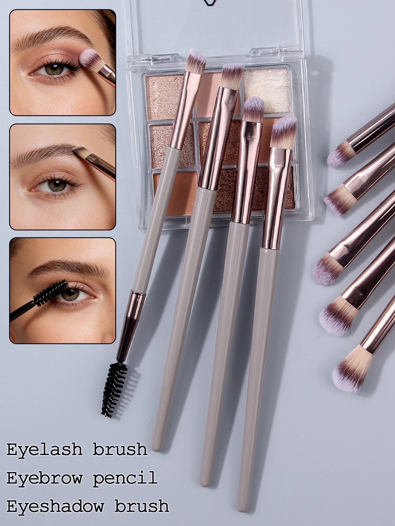 Zestaw 34 Akcesoriów do Makijażu - Pędzle, Gąbki, Frotki i Czyścik