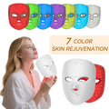 Maska LED 7 Kolorów - Bezprzewodowa Terapia Światłem - Odmładzanie i Redukcja Zmarszczek