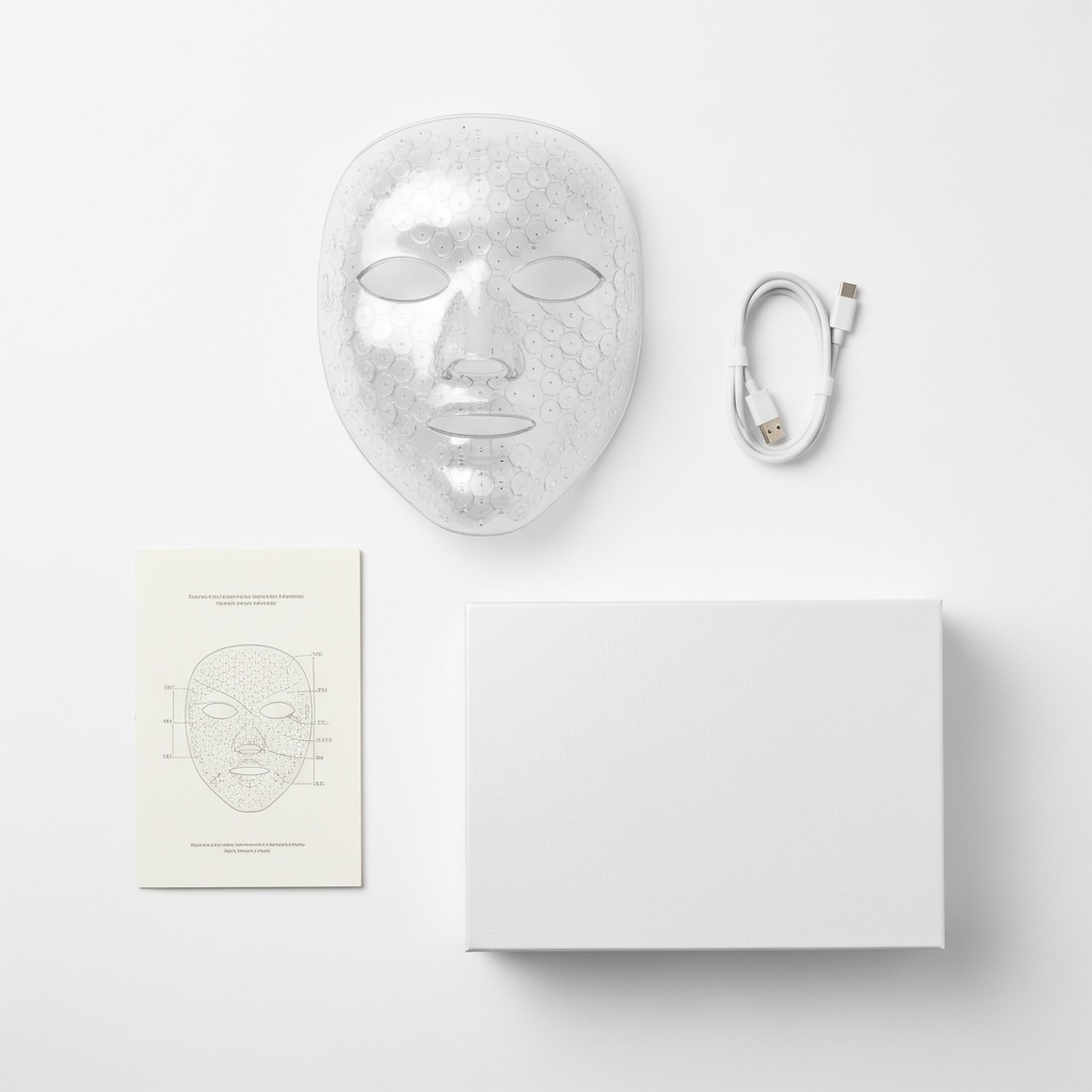 Flat lay - kompletny zestaw z akcesoriami