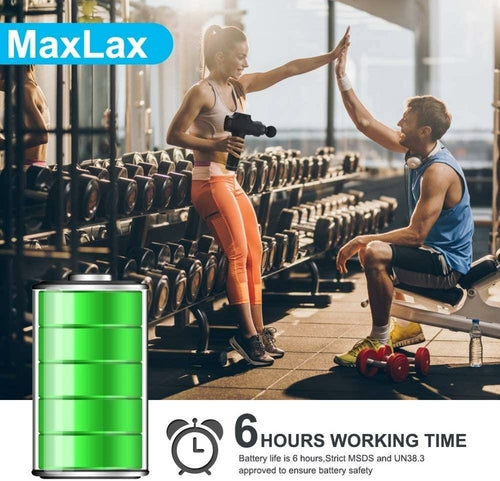 Masażer Elektryczny Ręczny 6 Głowic 30 Prędkości - Profesjonalny Masaż w Domu